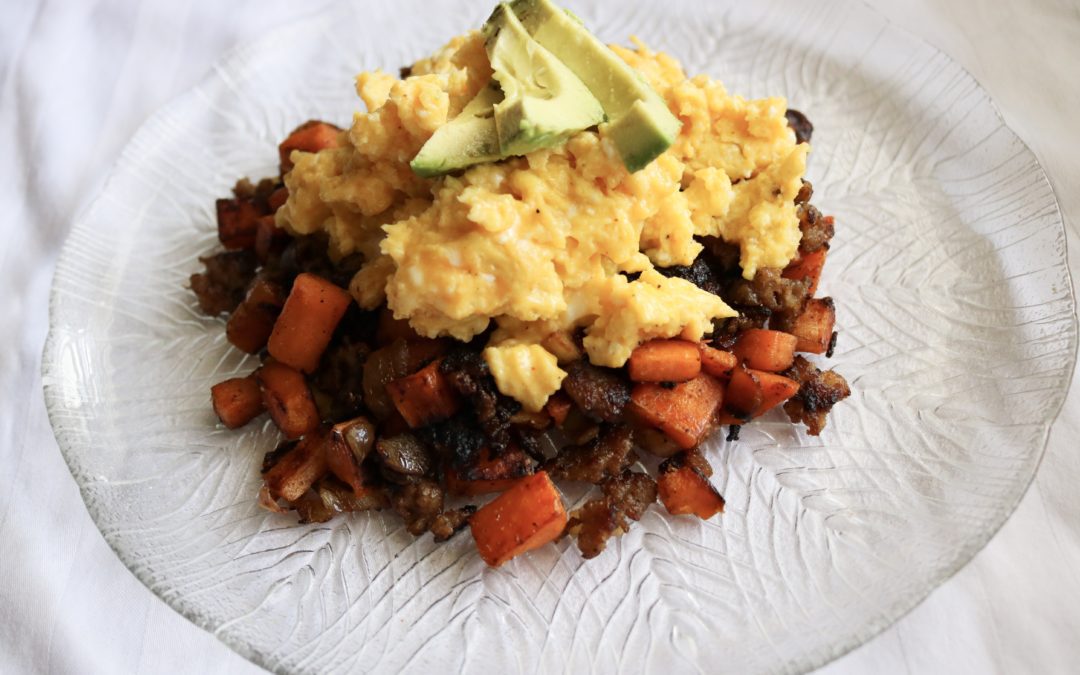 Sweet Potato Hash + Eggs