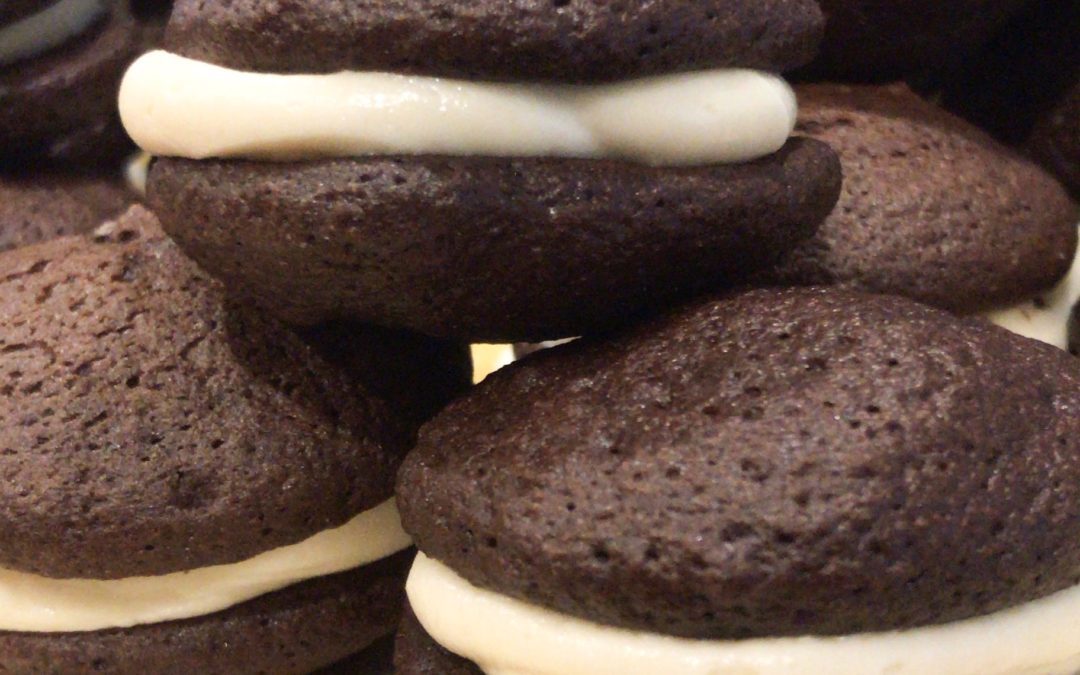 Chocolate Baileys Whoopie Pies