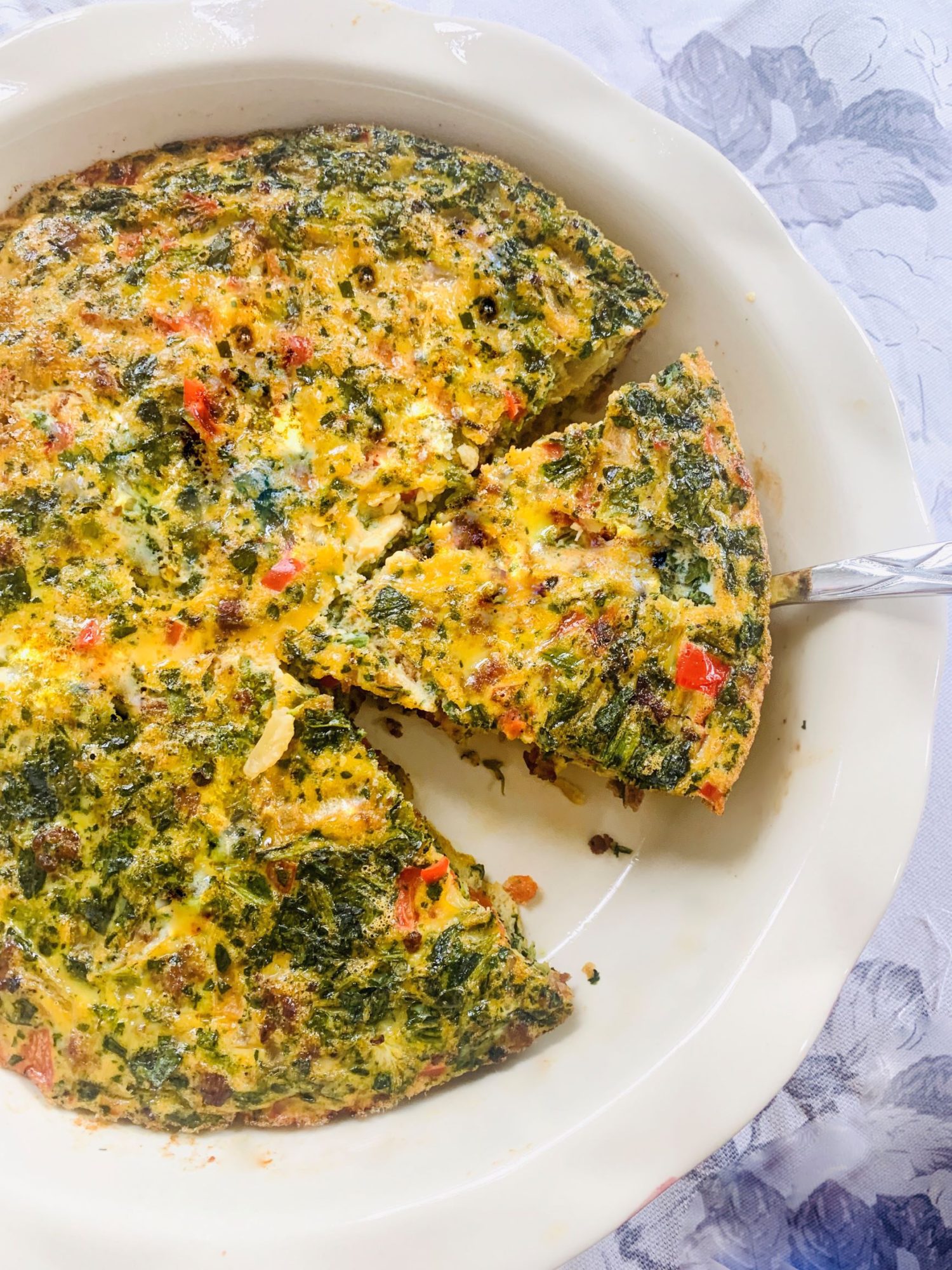 Dairy-Free Spinach Quiche - Eating Bird Food